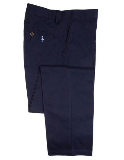 Tailor Byrd Classic Fit Khaki Chinos-Navy Blue
