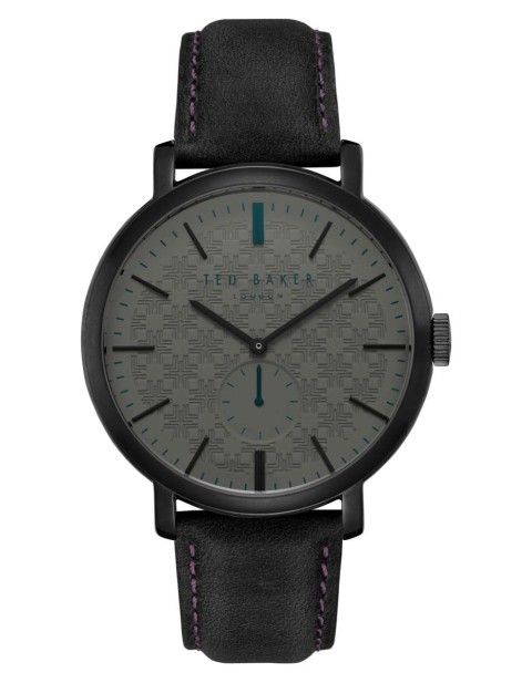 Ted Baker Trent Leather Strap Watch, 44mm